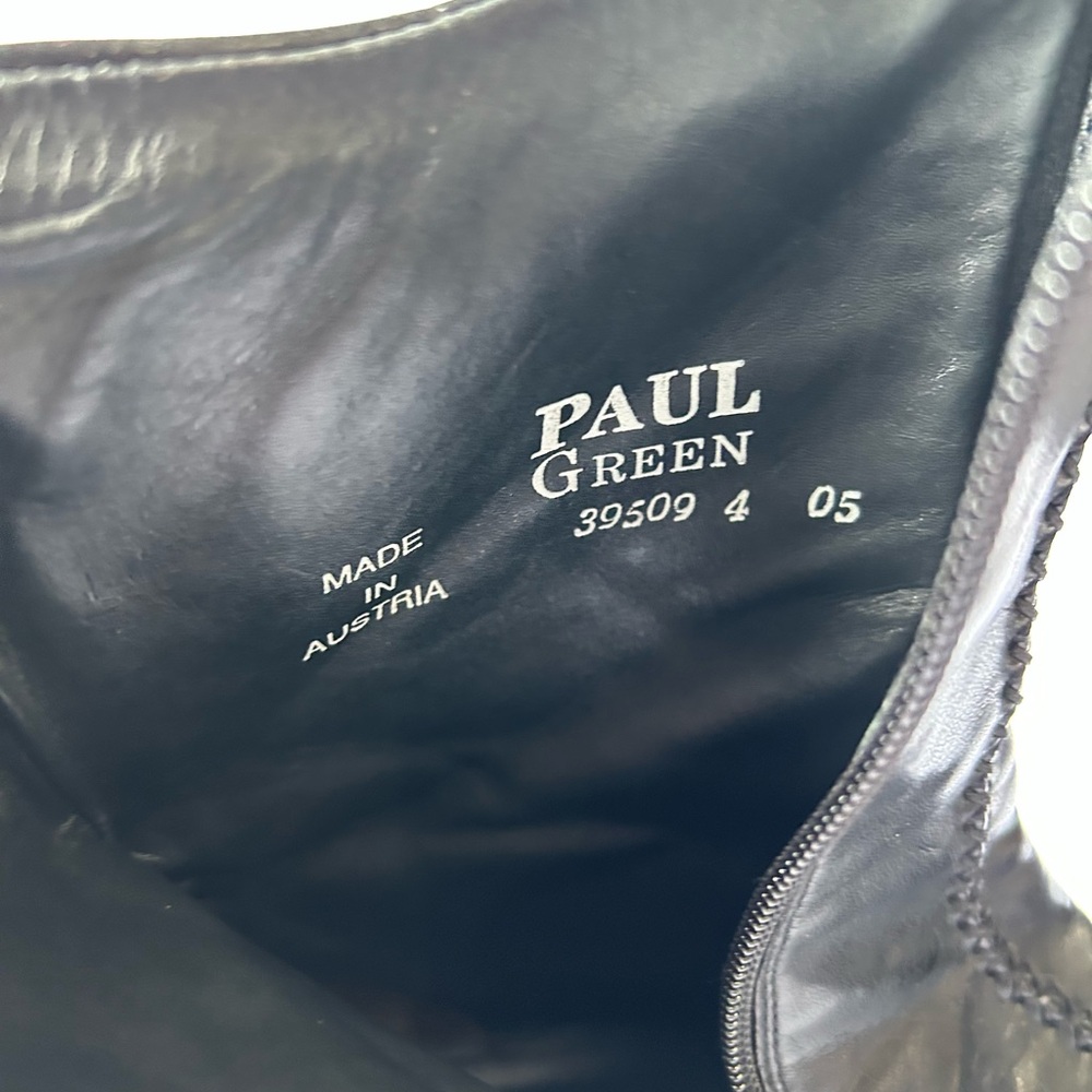 Vintage Paul Green Munchen Black Leather Ankle Boots Size 4 UK 6.5 US - Picture 6 of 7